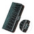 Samsung Galaxy S26 Crocodile Top Layer Cowhide Leather Phone Case - Green