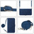 Samsung Galaxy S26 Crossbody 3D Embossed Flip Leather Phone Case - Blue