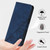 Samsung Galaxy S26 Crossbody 3D Embossed Flip Leather Phone Case - Blue