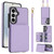 Samsung Galaxy S26 Crossbody Dual-buckle Wallet RFID Back Leather Phone Case - Light Purple