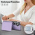Samsung Galaxy S26 Crossbody Dual-buckle Wallet RFID Back Leather Phone Case - Light Purple