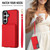 Samsung Galaxy S26 Crossbody Dual-buckle Wallet RFID Back Leather Phone Case - Red