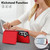 Samsung Galaxy S26 Crossbody Dual-buckle Wallet RFID Back Leather Phone Case - Red