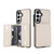 Samsung Galaxy S26 Crossbody Dual-buckle Wallet RFID Back Leather Phone Case - White