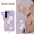 Samsung Galaxy S26 Crossbody Flower Pattern Leather Phone Case - Purple