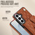 Samsung Galaxy S26 Crossbody Rhombic Horizontal Wallet Leather Phone Case - Brown