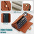 Samsung Galaxy S26 Crossbody Rhombic Horizontal Wallet Leather Phone Case - Brown