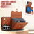 Samsung Galaxy S26 Crossbody Rhombic Horizontal Wallet Leather Phone Case - Brown