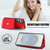 Samsung Galaxy S26 Crossbody Rhombic Horizontal Wallet Leather Phone Case - Red