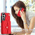 Samsung Galaxy S26 Crossbody Rhombic Horizontal Wallet Leather Phone Case - Red