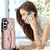 Samsung Galaxy S26 Crossbody Rhombic Horizontal Wallet Leather Phone Case - Rose Gold