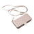 Samsung Galaxy S26 Crossbody Rhombic Zipper Tower Buckle Leather Phone Case with Lanyard - Beige