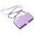 Samsung Galaxy S26 Crossbody Rhombic Zipper Tower Buckle Leather Phone Case with Lanyard - Purple