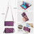 Samsung Galaxy S26 Crossbody Ring Multifunctional Wallet Leather Phone Case - Dark Purple