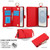 Samsung Galaxy S26 Crossbody Ring Multifunctional Wallet Leather Phone Case - Red