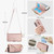 Samsung Galaxy S26 Crossbody Ring Multifunctional Wallet Leather Phone Case - Rose Gold