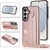 Samsung Galaxy S26 Cross-body Wristband Holder Square Phone Case - Rose Gold