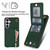 Samsung Galaxy S26 Cross-body Zipper Square Phone Case with Holder - Green