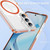 Samsung Galaxy S26 Crystal Shield Clear Magnetic Acrylic Hybrid TPU Phone Case - Orange