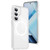 Samsung Galaxy S26 Crystal Shield Clear Magnetic Acrylic Hybrid TPU Phone Case - White