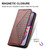 Samsung Galaxy S26 Cubic Grid Calf Texture Magnetic Leather Phone Case - Brown