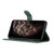 Samsung Galaxy S26 Cubic Skin Feel Flip Leather Phone Case - Green