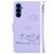 Samsung Galaxy S26 Cute Cats RFID Leather Phone Case - Purple