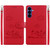 Samsung Galaxy S26 Cute Cats RFID Leather Phone Case - Red