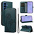 Samsung Galaxy S26 Dandelion Embossed Pattern Flip Leather Phone Case - Blue
