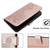 Samsung Galaxy S26 Datura Flower Embossed Flip Leather Phone Case - Rose Gold