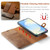 Samsung Galaxy S26 DG.MING Crazy Horse Texture Detachable Magnetic Leather Case - Brown
