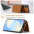 Samsung Galaxy S26 DG.MING M1 Series 3-Fold Multi Card Wallet + Magnetic Phone Case - Brown