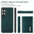 Samsung Galaxy S26 DG.MING M1 Series 3-Fold Multi Card Wallet + Magnetic Phone Case - Green