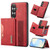 Samsung Galaxy S26 DG.MING M2 Series 3-Fold Multi Card Bag + Magnetic Phone Case - Red