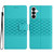 Samsung Galaxy S26 Diamond Embossed Skin Feel Leather Phone Case - Blue