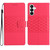 Samsung Galaxy S26 Diamond Embossed Skin Feel Leather Phone Case - Red