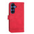Samsung Galaxy S26 Dierfeng Dream Line TPU Hybrid PU Leather Phone Case - Red
