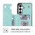 Samsung Galaxy S26 Double Buckle Butterfly Embossing PU Phone Case - Black