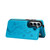 Samsung Galaxy S26 Double Buckle Butterfly Embossing PU Phone Case - Blue