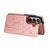 Samsung Galaxy S26 Double Buckle Butterfly Embossing PU Phone Case - Rose Gold