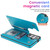 Samsung Galaxy S26 Double Buckle Mandala Leather Wallet Back Cover Phone Case - Blue