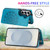 Samsung Galaxy S26 Double Buckle Mandala Leather Wallet Back Cover Phone Case - Blue
