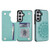 Samsung Galaxy S26 Double Buckle Mandala Leather Wallet Back Cover Phone Case - Green