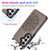 Samsung Galaxy S26 Double Buckle Mandala Leather Wallet Back Cover Phone Case - Grey