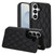 Samsung Galaxy S26 Double Buckle Rhombic PU Leather Phone Case - Black