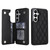 Samsung Galaxy S26 Double Buckle Rhombic PU Leather Phone Case - Black