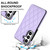 Samsung Galaxy S26 Double Buckle Rhombic PU Leather Phone Case - Purple