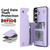 Samsung Galaxy S26 Double Buckle Rhombic PU Leather Phone Case - Purple