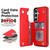 Samsung Galaxy S26 Double Buckle Rhombic PU Leather Phone Case - Red
