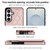 Samsung Galaxy S26 Double Buckle Rhombic PU Leather Phone Case - Rose Gold